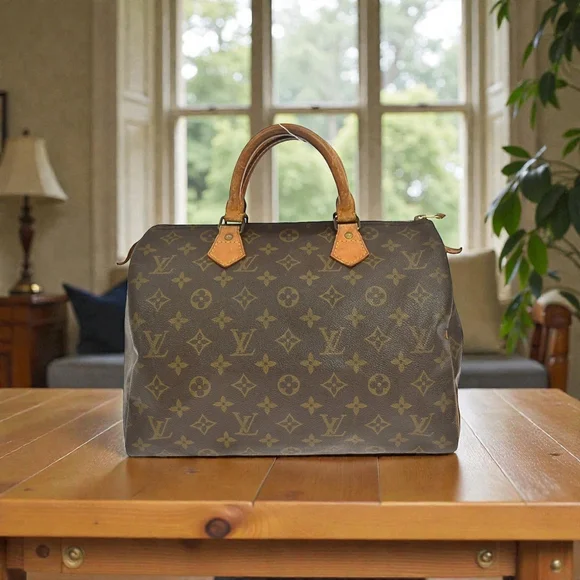 Louis Vuitton Speedy Shoulder Bag 30 Monogram, Dust Bag,Lock,key - Picture 3 of 15
